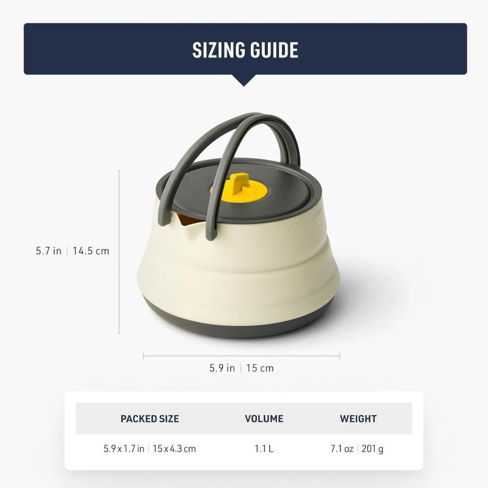 Sea To Summit Frontier UL Collapsible Kettle - 1.1L (Bone White) - Image 11
