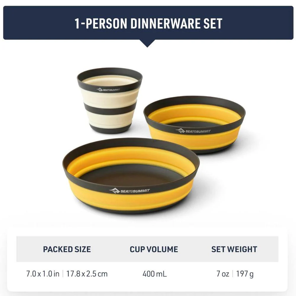 Sea To Summit Frontier Ultralight Collapsible Dinnerware Set (3 Piece) - Image 6