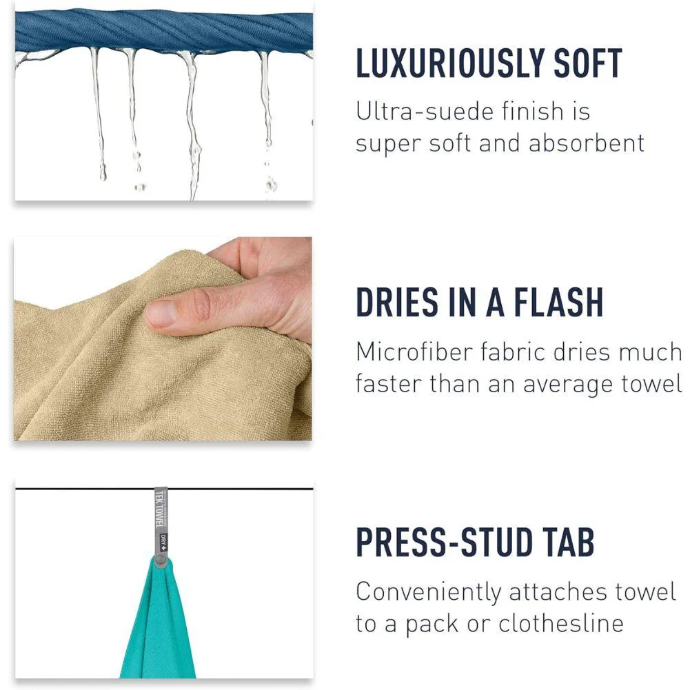 Sea To Summit Tek Microfibre Towel - Large (Baltic Blue) - Image 8