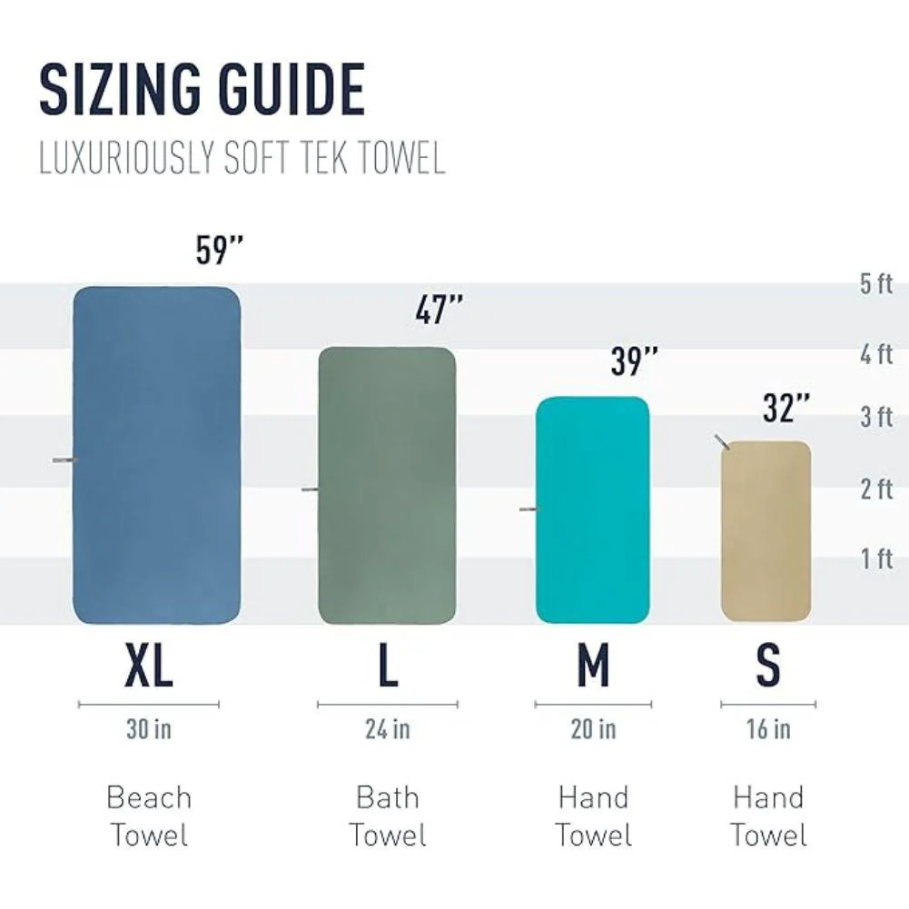 Sea To Summit Tek Microfibre Towel - X-Large (Sage Green) - Image 6