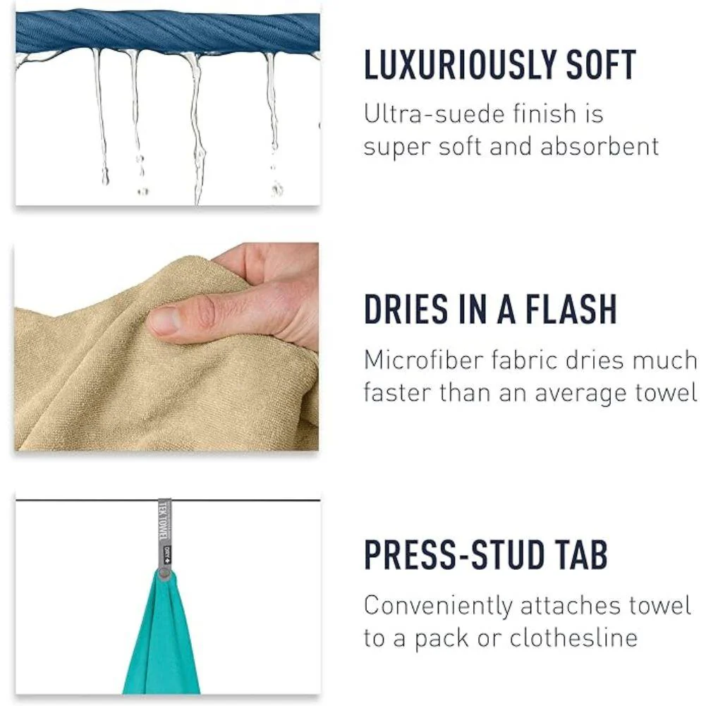 Sea To Summit Tek Microfibre Towel - X-Large (Sage Green) - Image 7