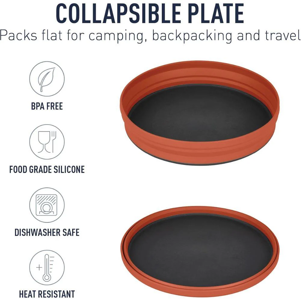 Sea To Summit X-Plate Collapsible Camping Plate (Rust) - Image 2