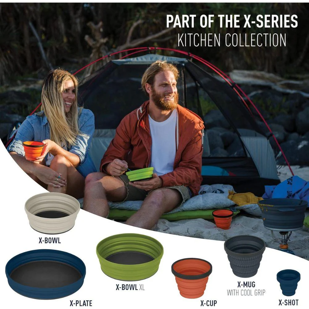Sea To Summit X-Plate Collapsible Camping Plate (Rust) - Image 6