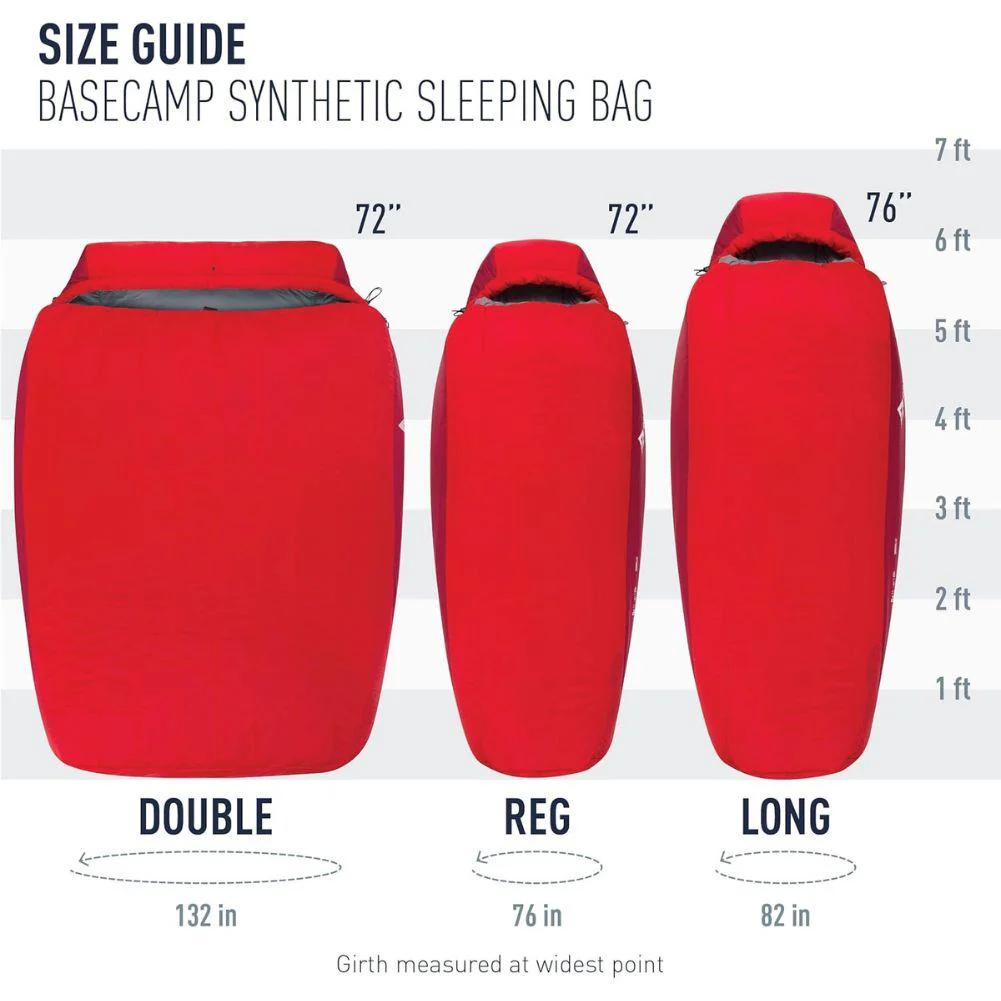 Sea To Summits Basecamp III Synthetic Sleeping Bag (Dark Red/Red) - Image 12