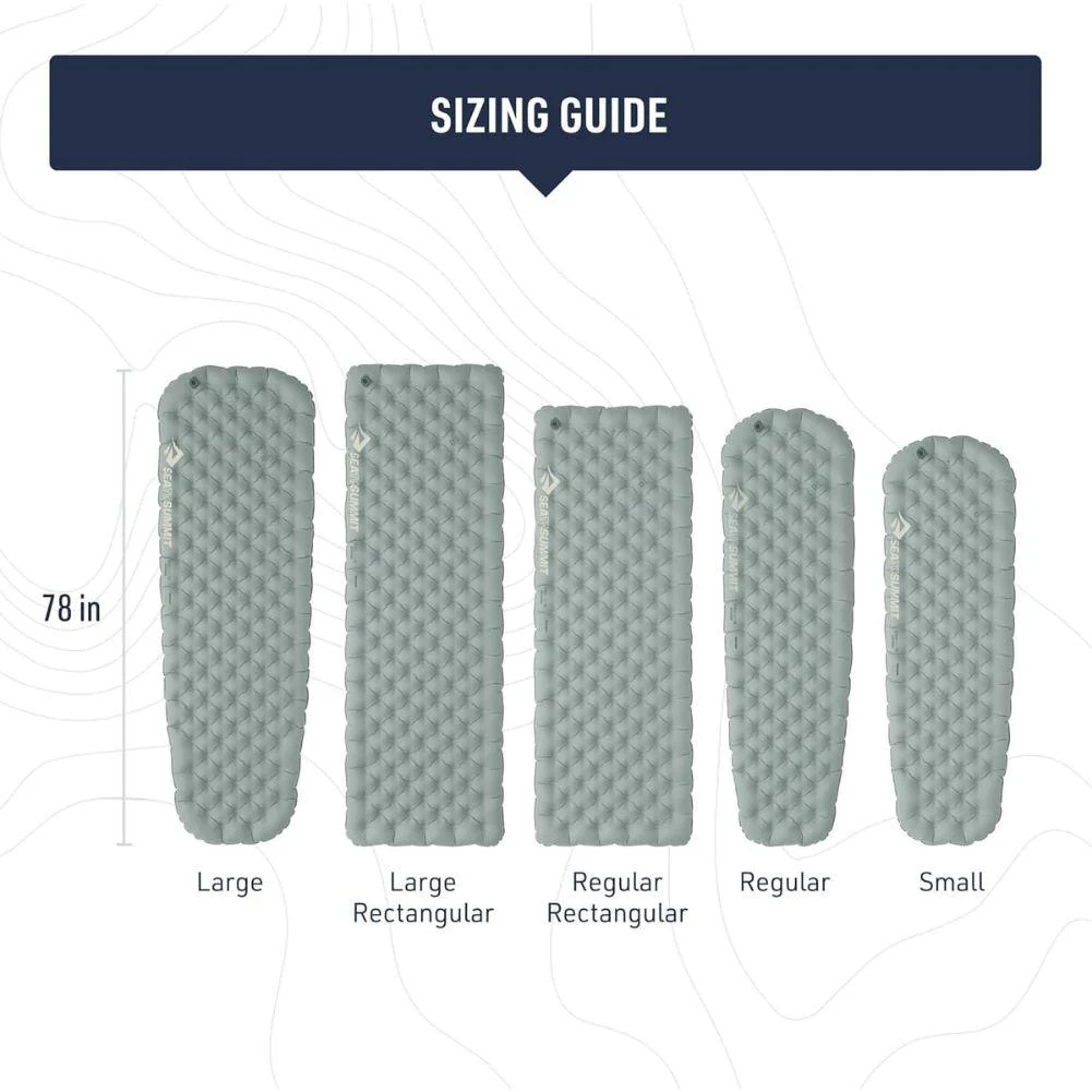 Sea To Summits Ether Light XR Insulated Air Sleeping Mat - Rec. Regular Wide (Dark Grey) - Image 11