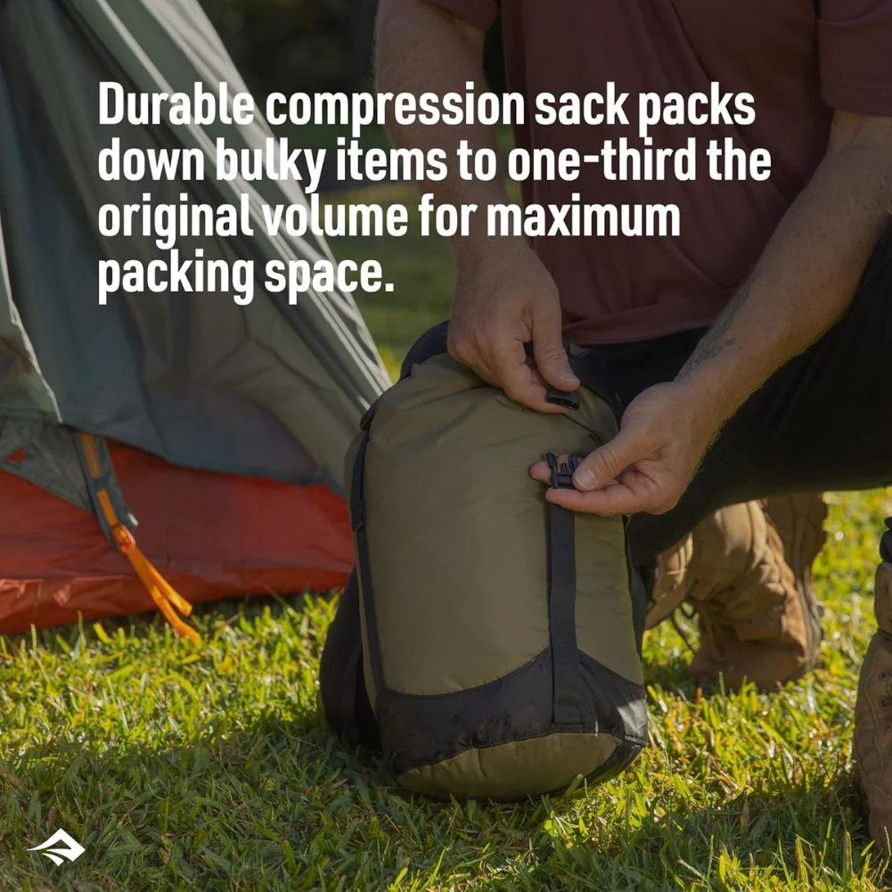 Sea To Summits Lightweight Compression Sack - 13L (Olive Green) - Image 4