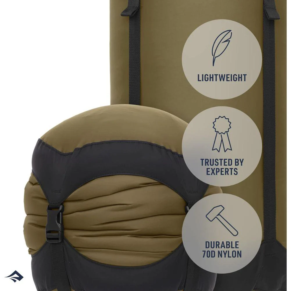 Sea To Summits Lightweight Compression Sack - 13L (Olive Green) - Image 5