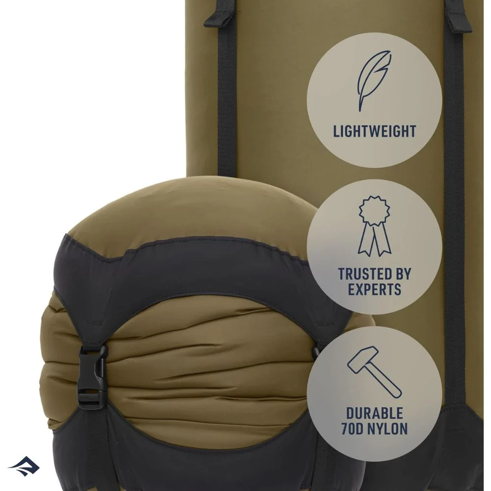 Sea To Summits Lightweight Compression Sack - 20L (Olive Green) - Image 3