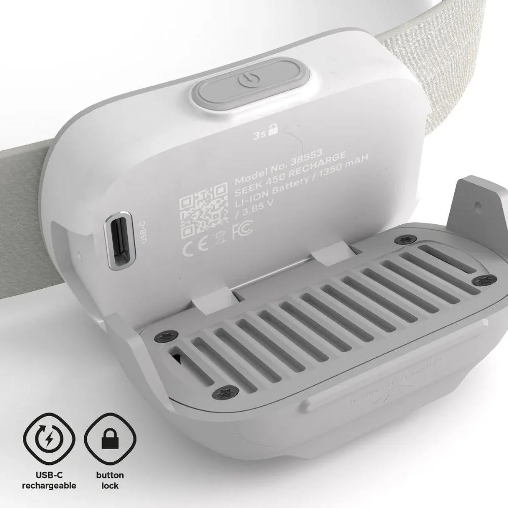 Silva Seek 450 Recharge Headtorch (Whiteout) - Image 4