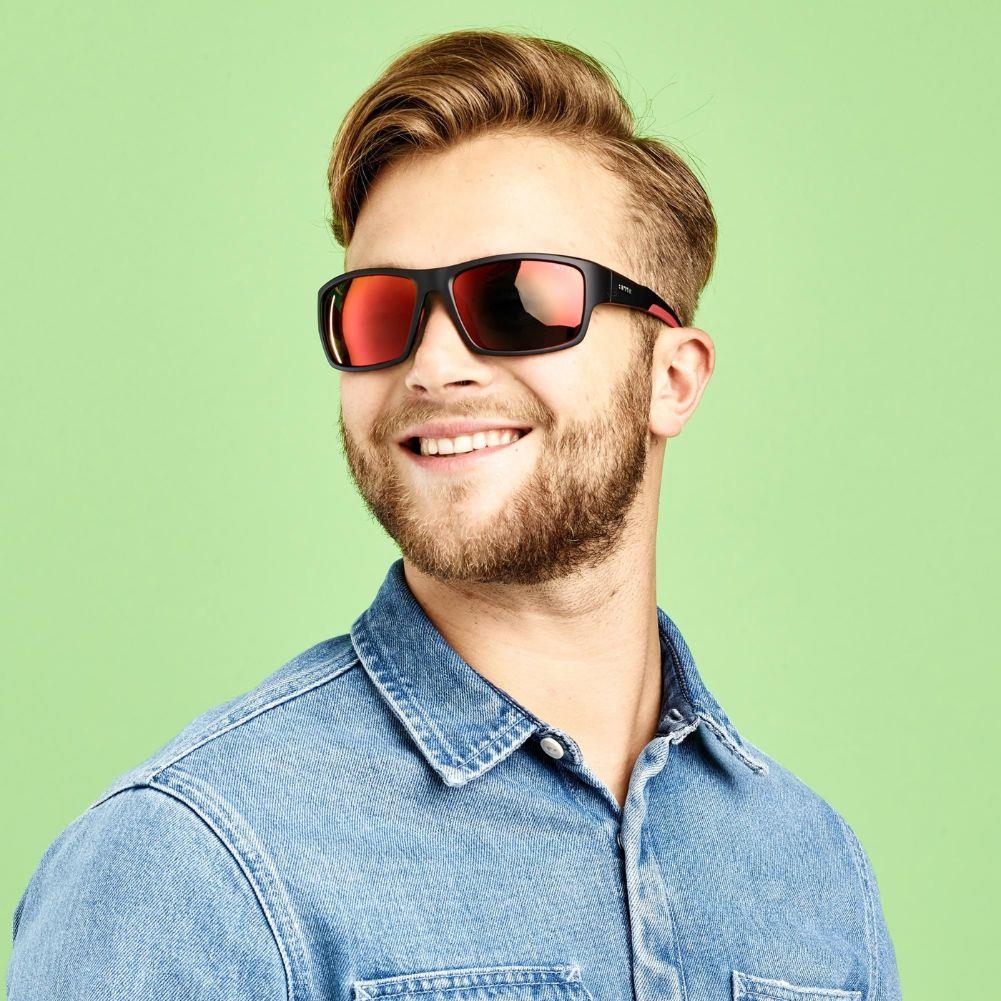 Sinner Lemmon - Matte Black - Red Mirror Sunglasses - Image 4