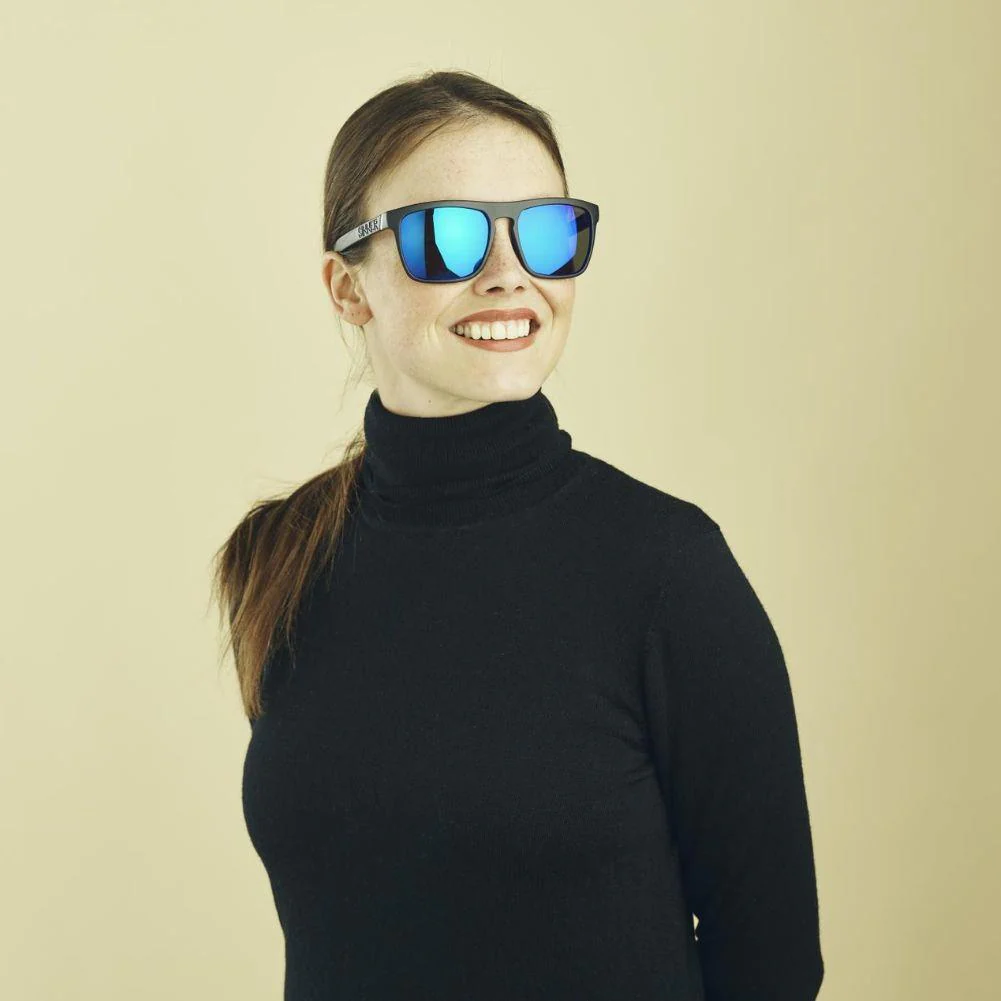 Sinner Thunder X Sunglasses (Black) (Blue Oil Lens) - Image 4