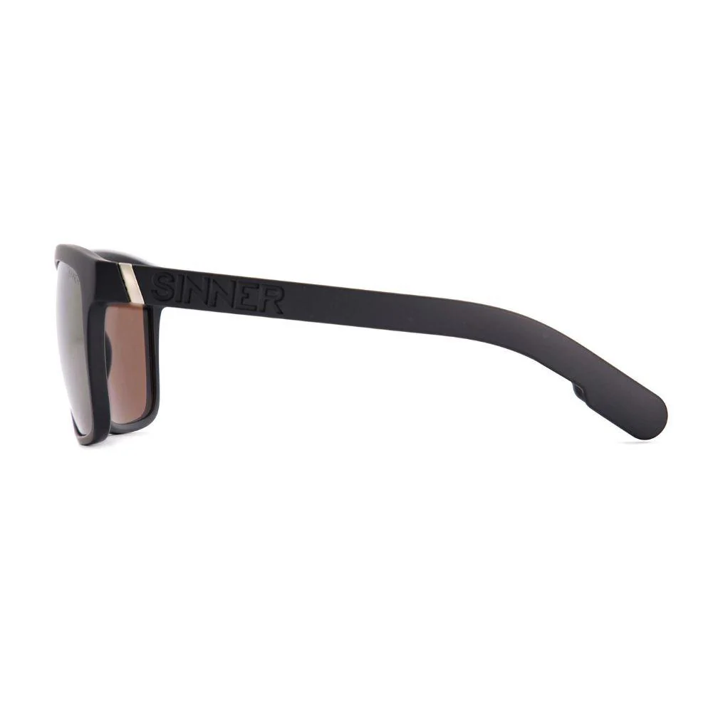 Sinner Thunder X Sunglasses (Black) (Goldcoloured Mirror Lens) - Image 2