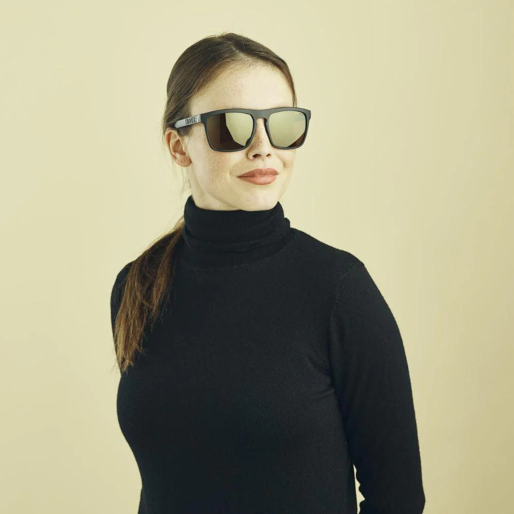 Sinner Thunder X Sunglasses (Black) (Goldcoloured Mirror Lens) - Image 4
