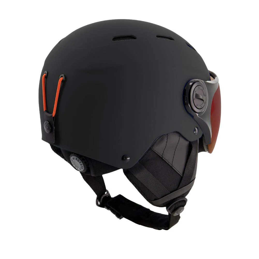 Sinner Typhoon Visor Snow Sports Helmet (Matte Black/Red) - Cat 2 - Image 3