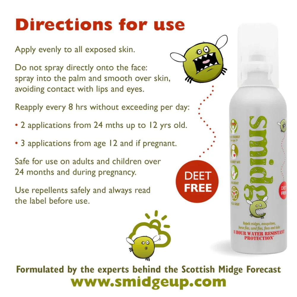 Smidge Midge and Insect Repellent Spray - 12 Pack - Image 3