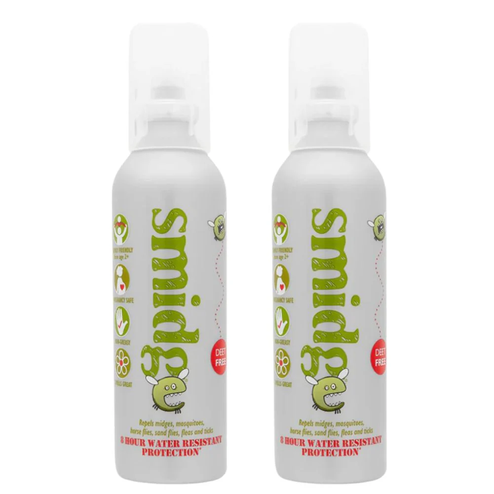 Smidge Midge and Insect Repellent Spray - Twin Pack