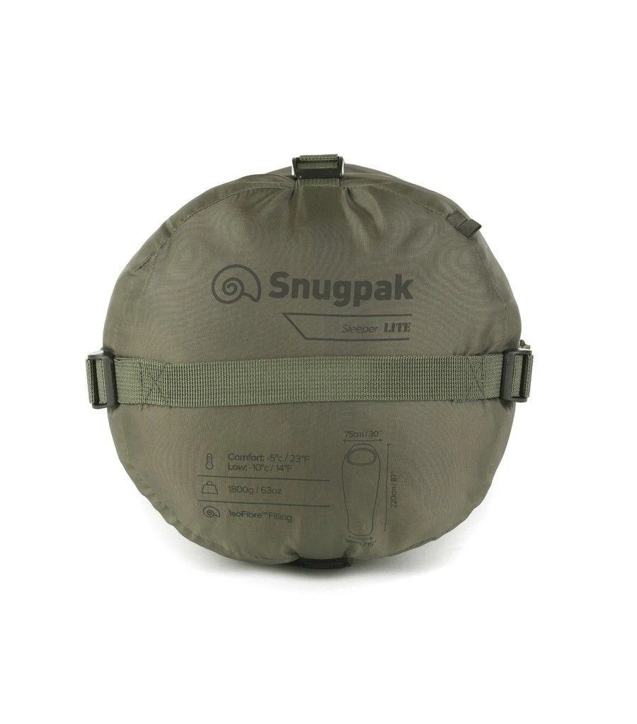 Snugpak Sleeper Lite (Basecamp) Sleeping Bag - Olive Green - Image 2