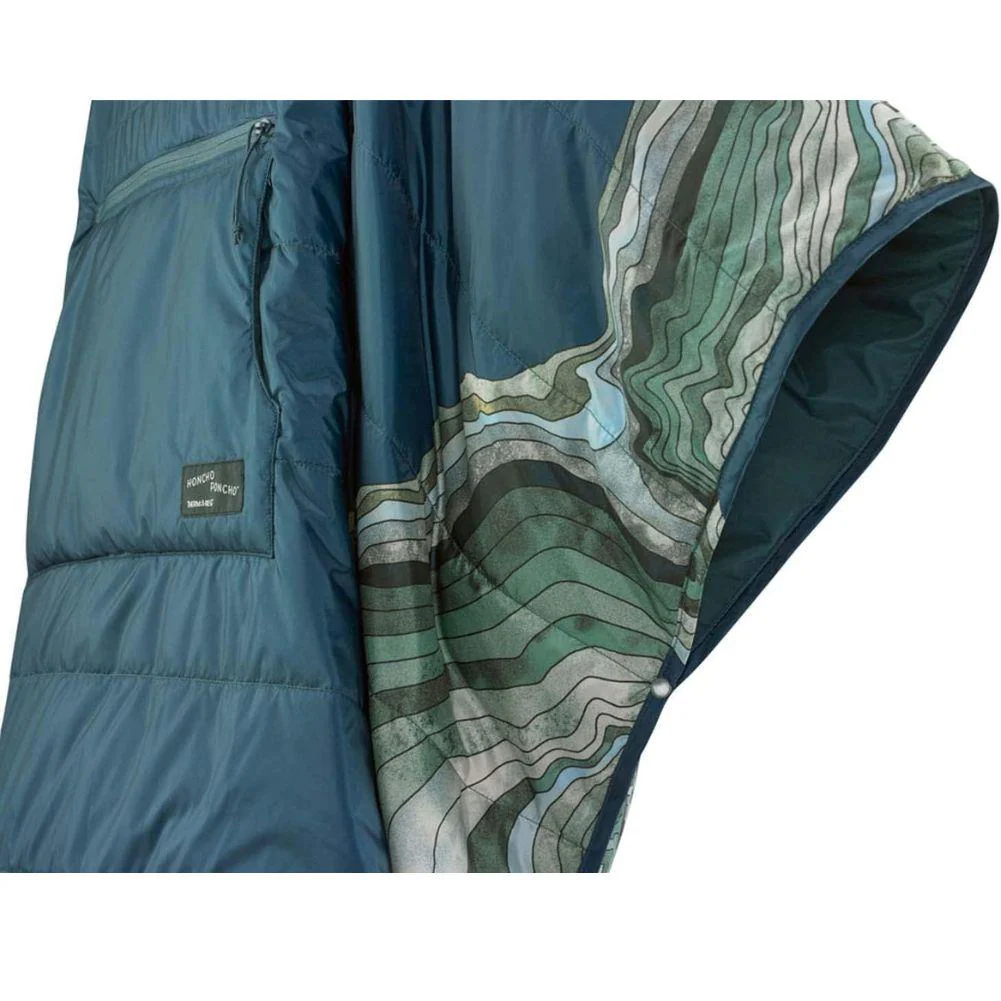Therm-A-Rest Honcho Poncho (Topo Wave Print) - Image 4