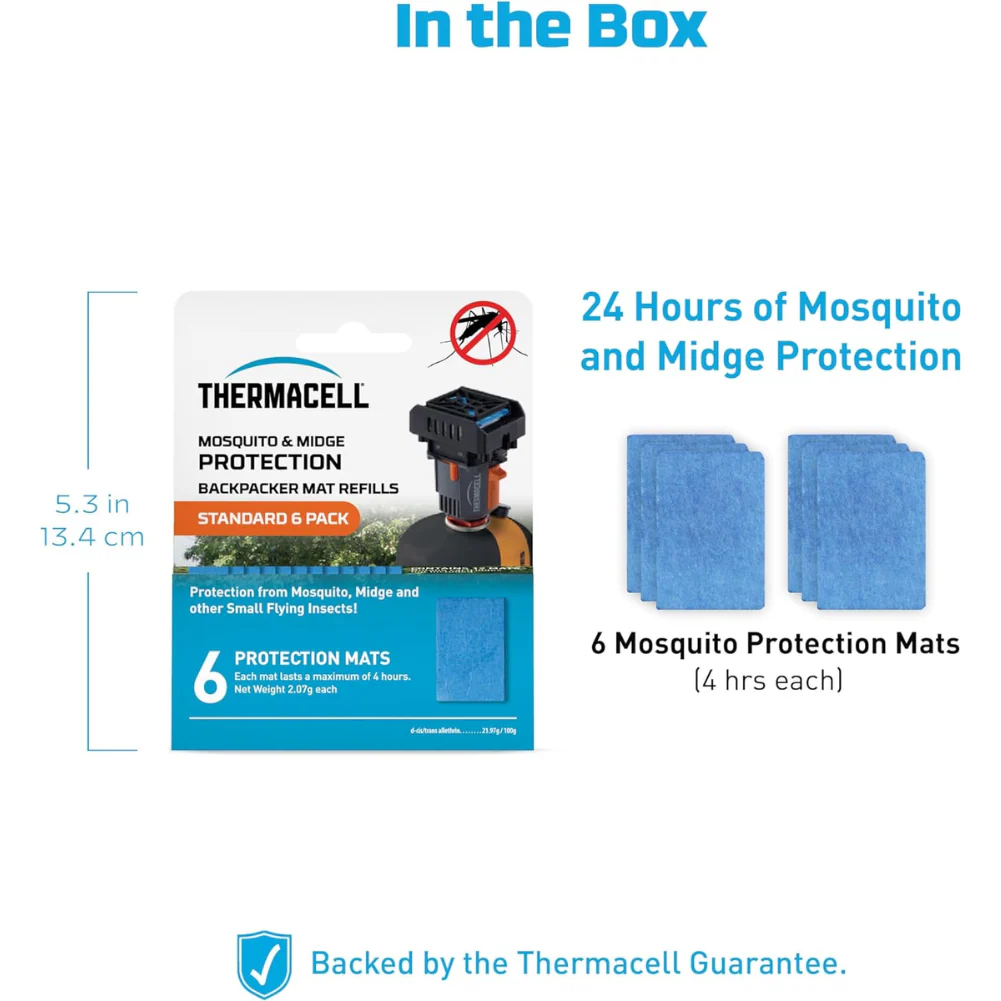 Thermacell Backpacker Standard Mosquito & Midge Repellent Mat Refill Pack (6 Pack) - Image 3