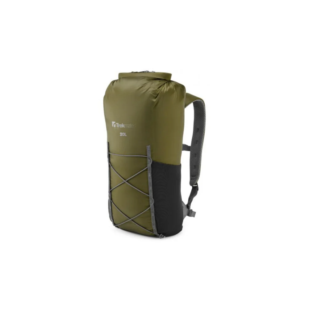 Trekmates Drypack 20 Litre Waterproof Backpack (Dark Olive) - Image 2