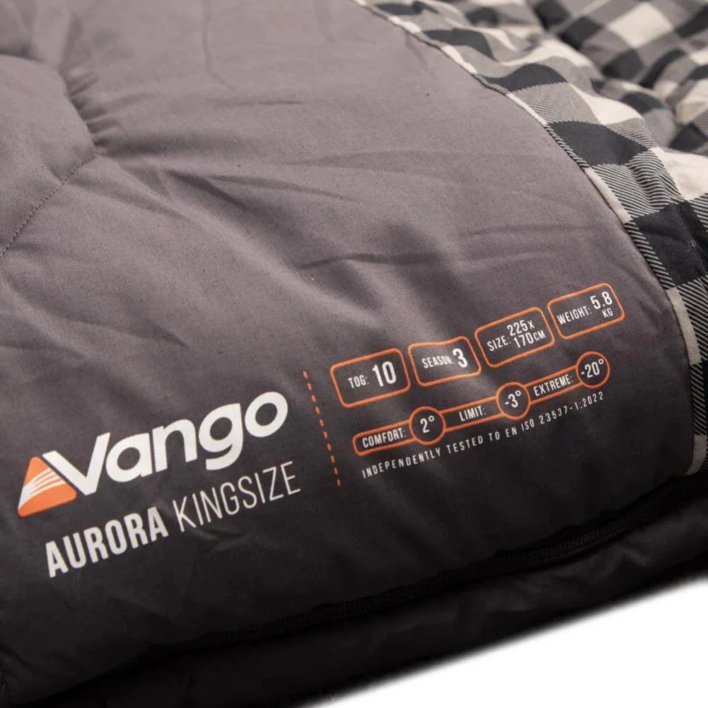 Vango Aurora Kingsize Family Sleeping Bag (Excalibur) - Image 5