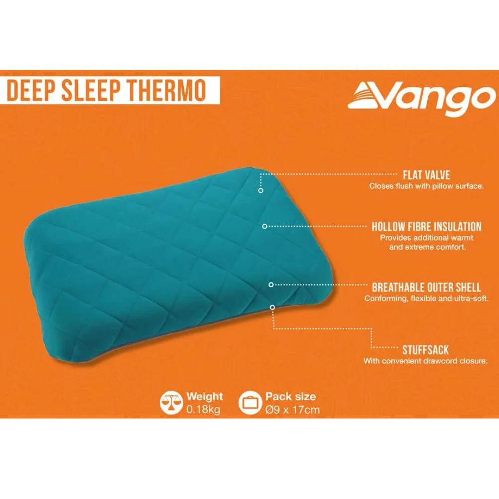 Vango Deep Sleep Thermo Pillow (Atom Blue) - Image 8