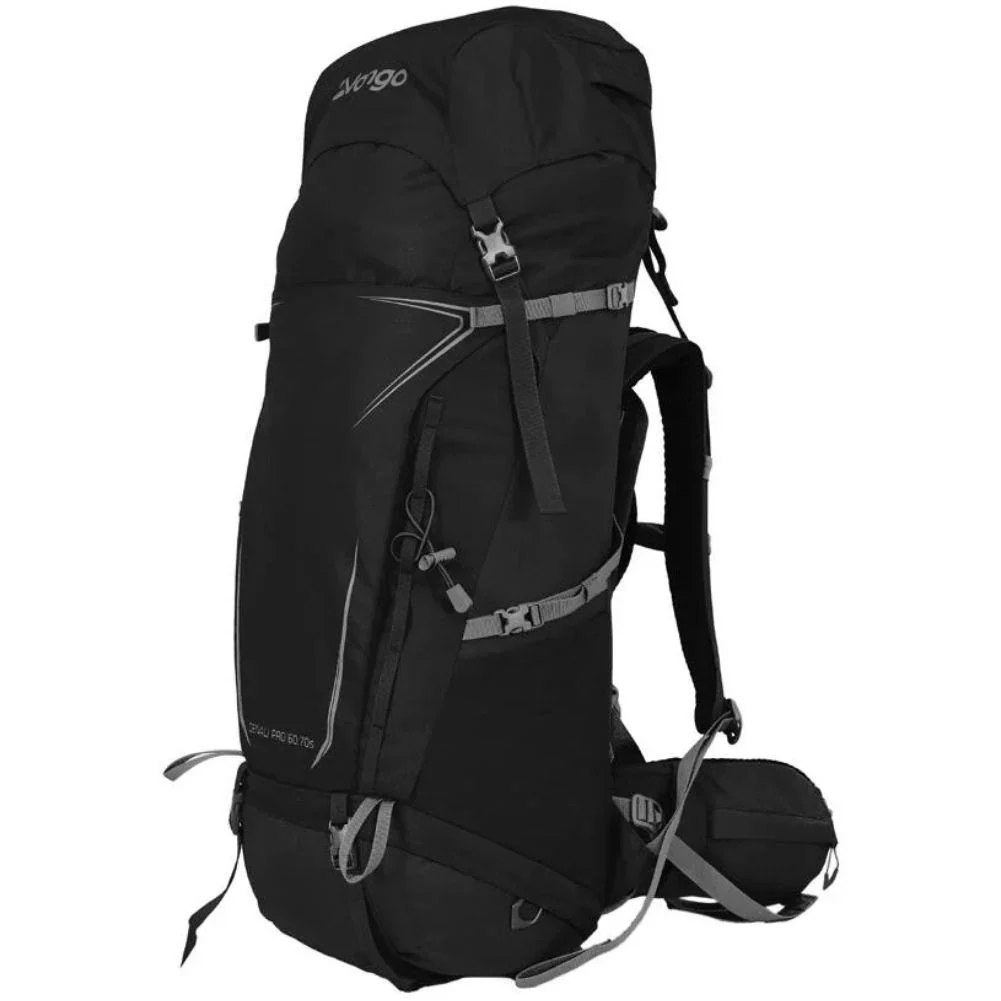 Vango Denali Pro 60:70S Trekking Rucksack - Short Back (Black) - Image 10