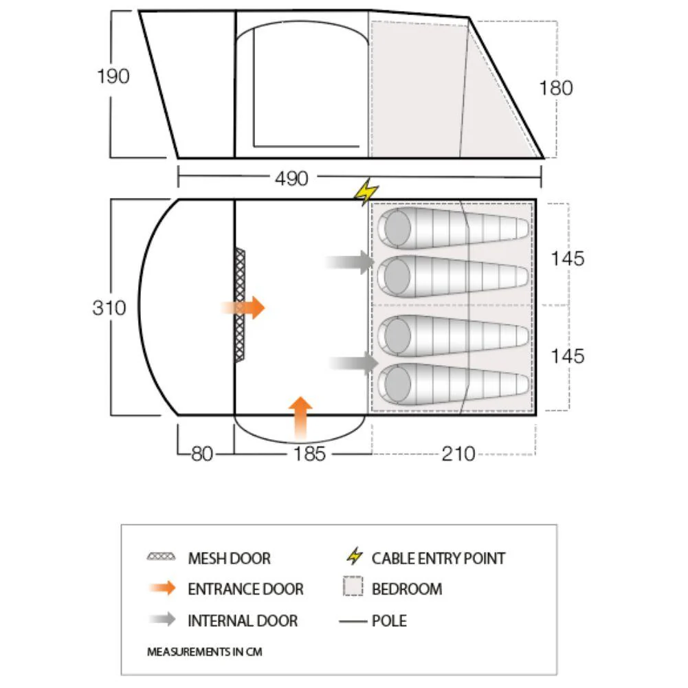 Vango Langley 11 400 Footprint - GP126 - Image 2
