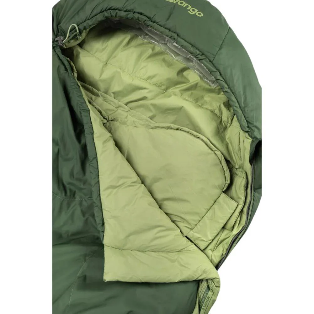 Vango Mantis 300 Lightweight Sleeping Bag (Pine Green) - Image 9