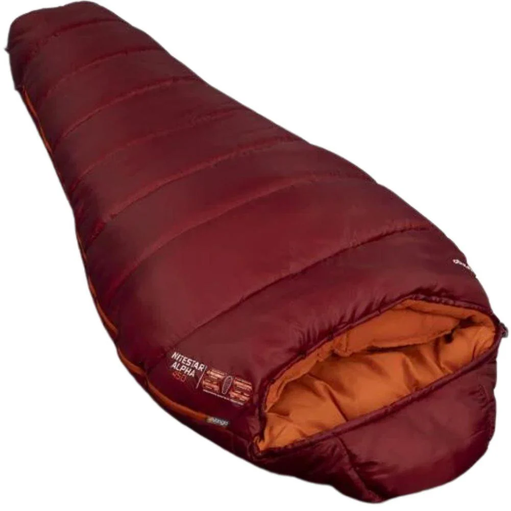 Vango Nitestar Alpha 450 Left Zip Sleeping Bag (Winery) - Image 3