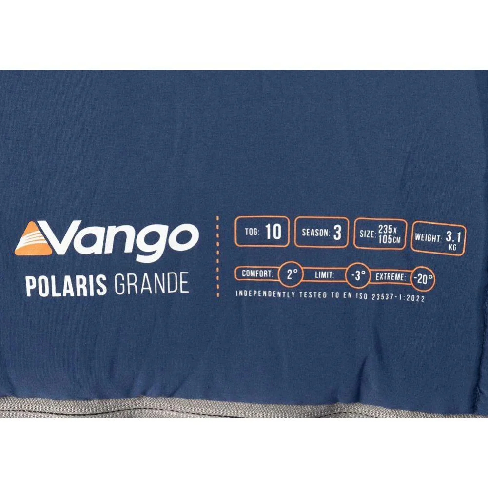 Vango Polaris Grande Sleeping Bag (Neptune) - Image 6