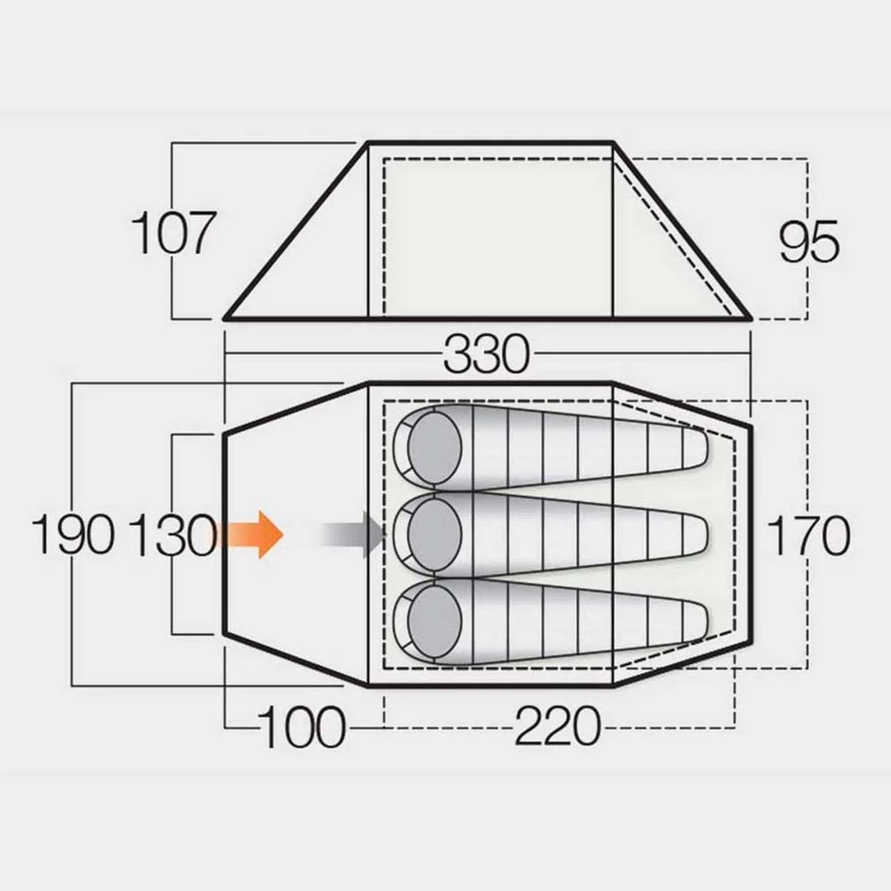 Vango Scafell 300 Groundsheet Protector (Footprint) - GP531 - Image 2