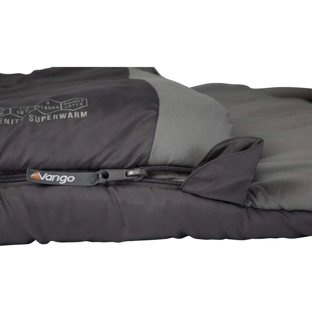 Vango Serenity Superwarm Double Sleeping Bag (Shadow Grey) - Image 2