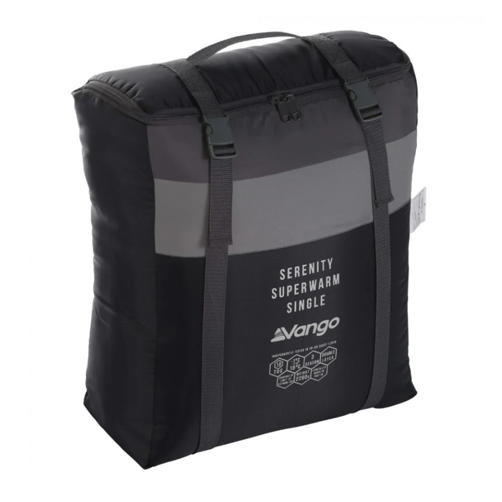 Vango Serenity Superwarm Single Sleeping Bag - Shadow Grey - Image 4