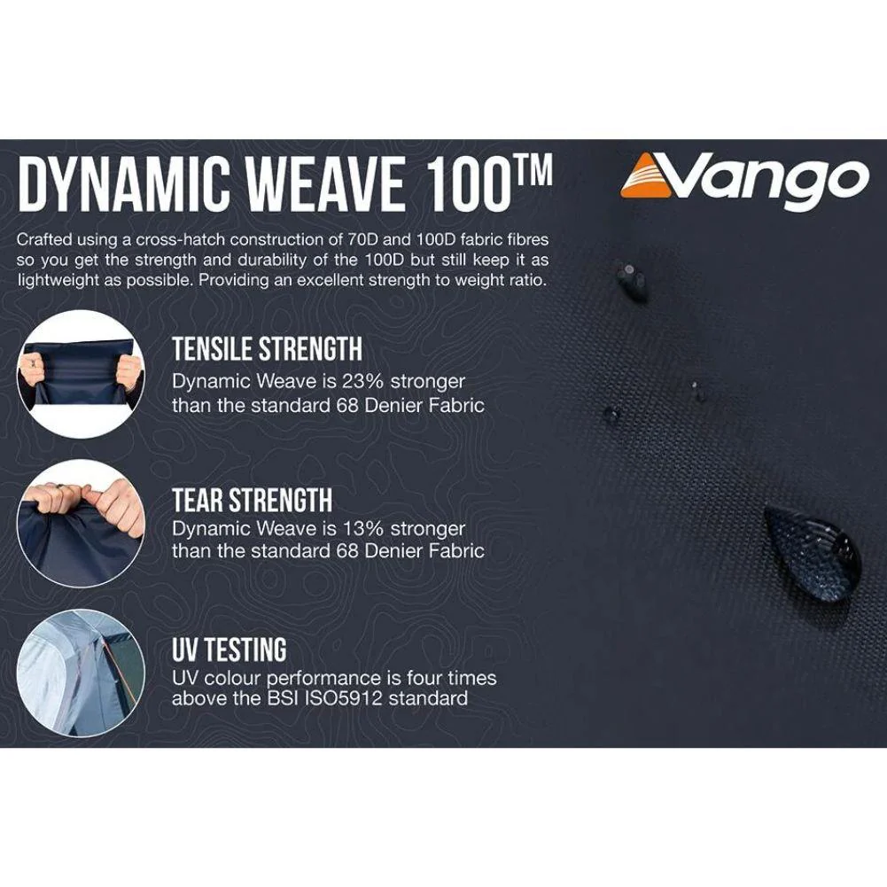 Vango Sierra Air 500 - 5-Man Airbeam Tent (Deep Blue) - Image 8