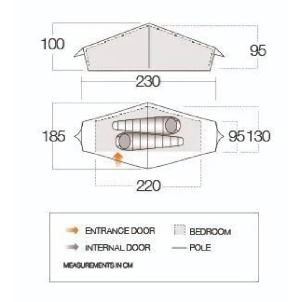 Vango Starav 200 Tent - 2 Man Trekking Tent - Image 2