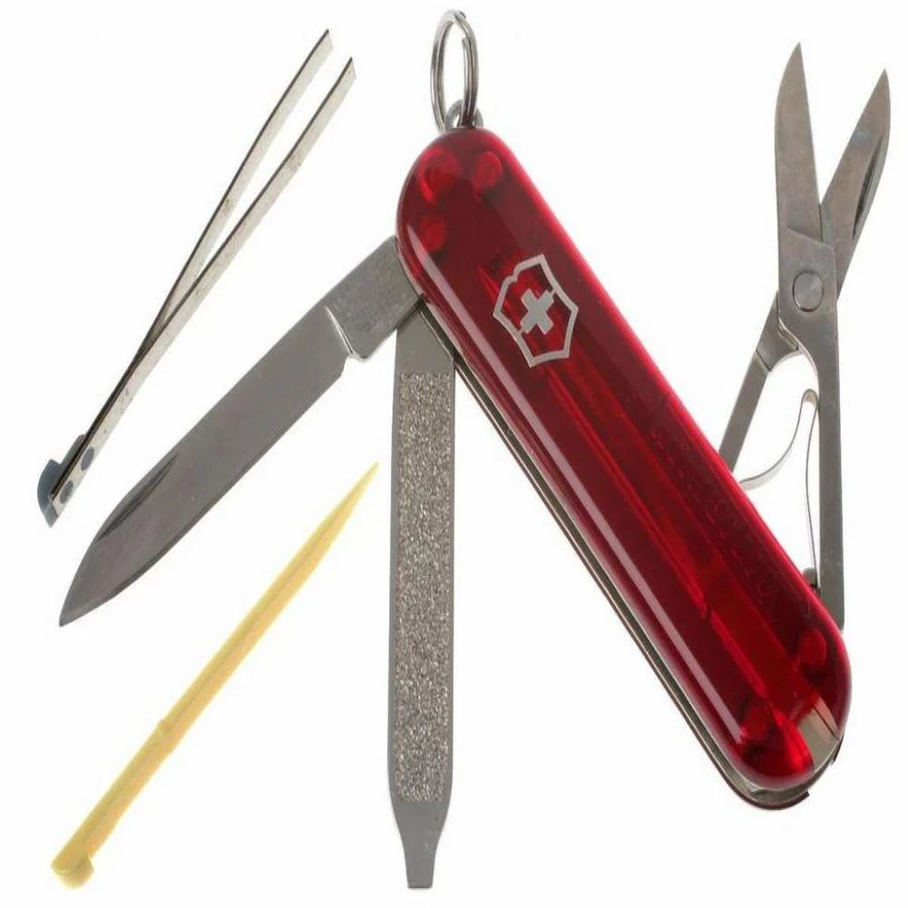 Victorinox Classic SD Transparent Red - Swiss Army Pocket Knife - Image 2