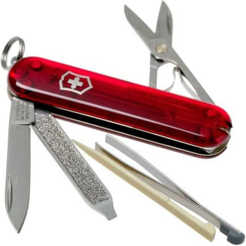 Victorinox Classic SD Transparent Red - Swiss Army Pocket Knife - Image 3