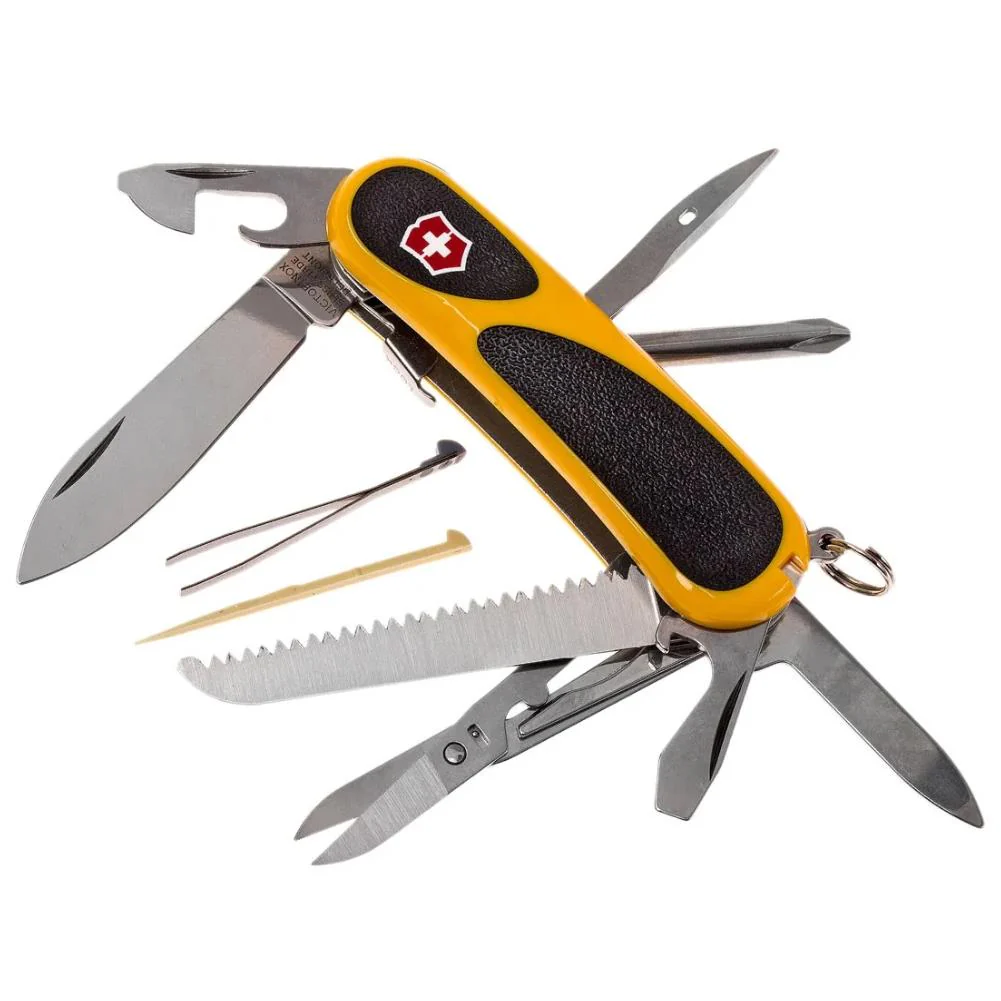 Victorinox Evogrip 18 Swiss Army Pocket Knife (Yellow/Black) - Image 2