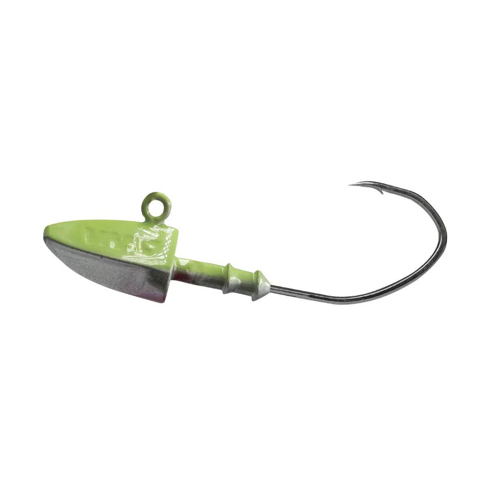 VMC 7155 Dart Jig Head (Ghost Chartreuse)