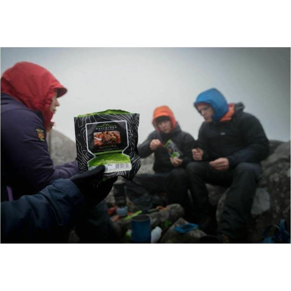 Wayfayrer Vegetable Curry & Rice - Outdoor Camping Ready to Eat Dessert Pouch - Image 3