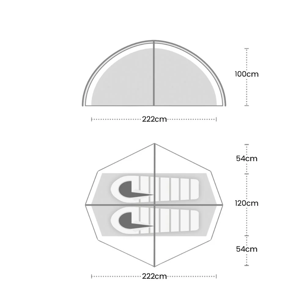 Wild Country Helm Compact 2 Tent - 2 Man Trekking Tent - Image 2