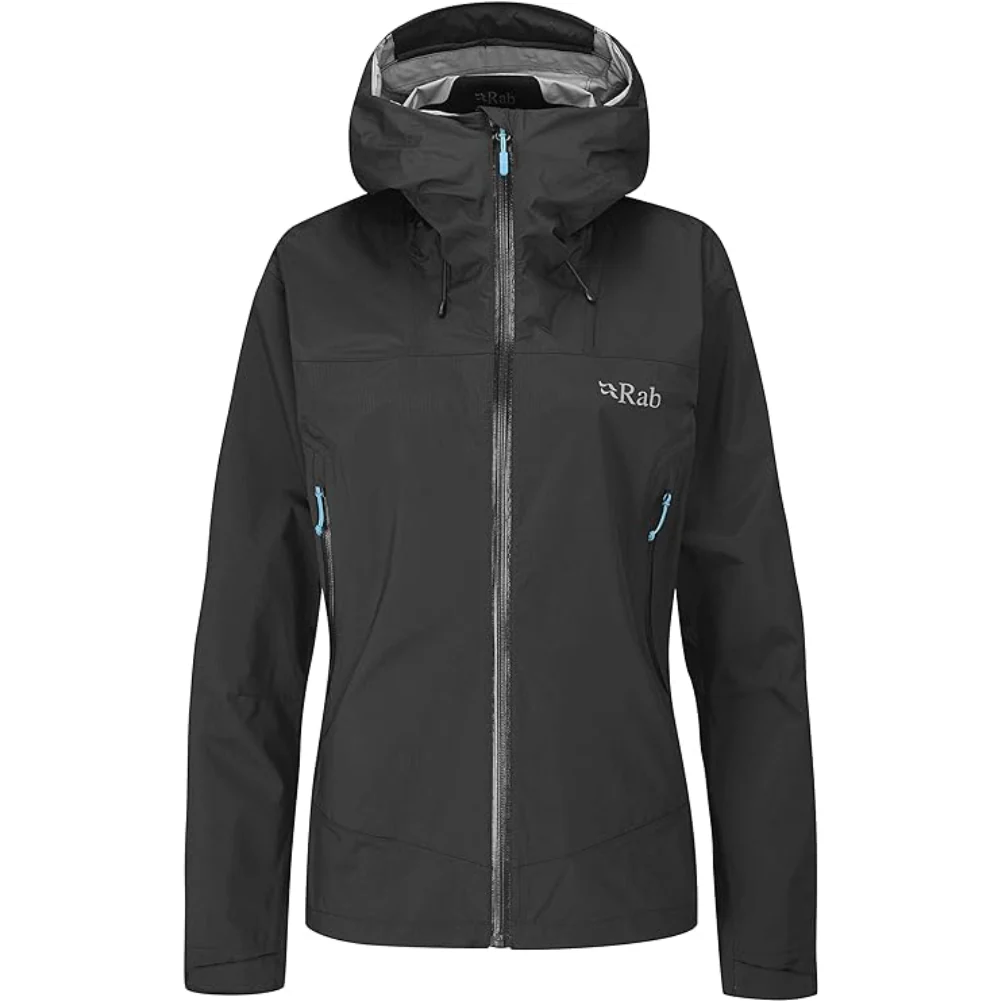 Rab Women's Downpour Plus 2.0 Waterproof Jacket (Black)