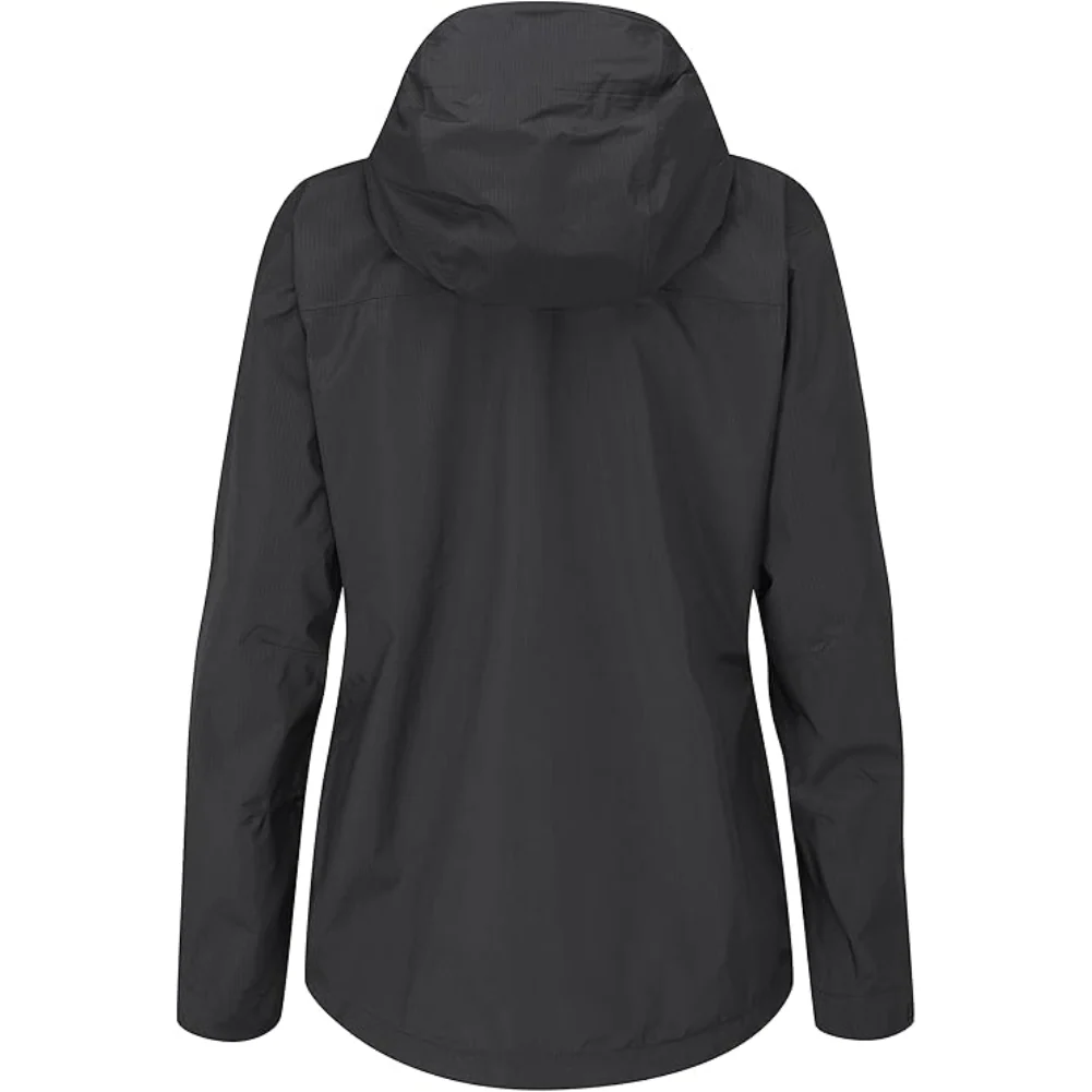 Rab Women's Downpour Plus 2.0 Waterproof Jacket (Black) - Image 2