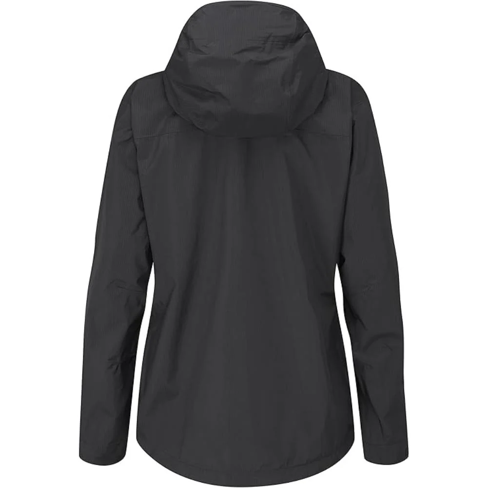 Rab Women's Downpour Plus 2.0 Waterproof Jacket (Black) - Image 4