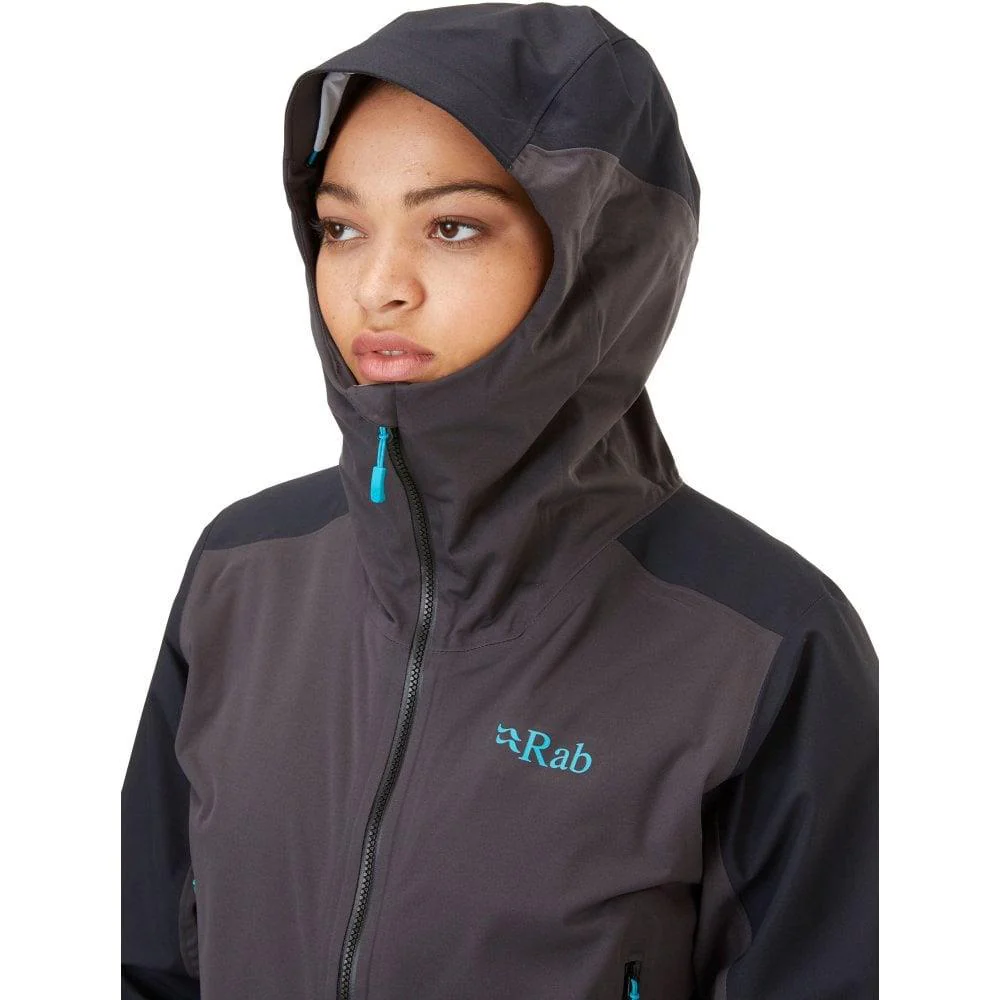 Rab Women's Kinetic Alpine 2.0 Waterproof Jacket (Beluga) - Image 2