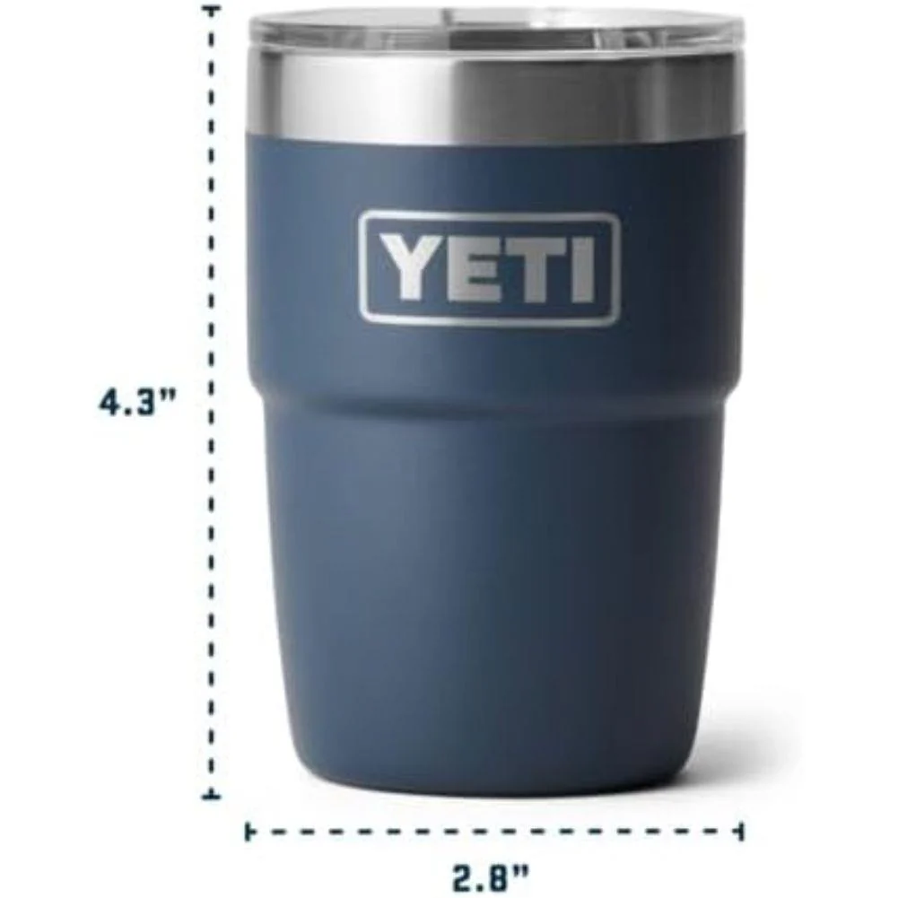 Yeti 8 oz (236 ml) Stackable Cup With DuraSip Ceramic Lining (Black) - Image 5