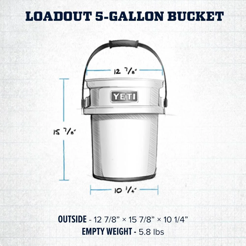 YETI Loadout 5 Gallon Bucket (Tan) - Image 6