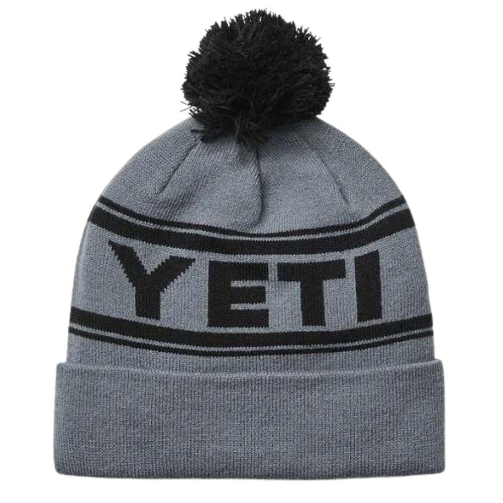 Yeti Logo Retro Knit Beanie (Grey/Black) - Image 2