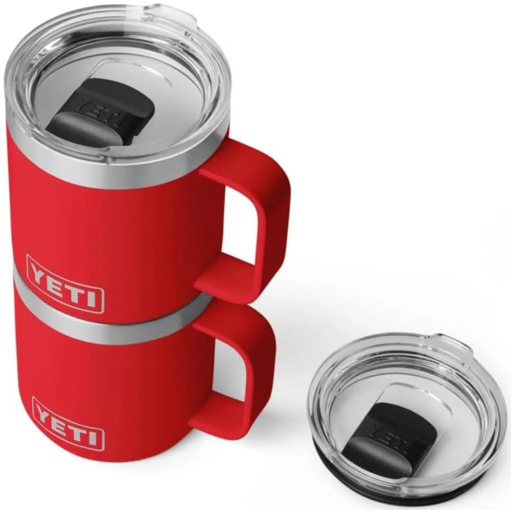 Yeti Rambler 10 oz (295 ml) Stackable Ceramic Lining Mug (Rescue Red) - Image 5